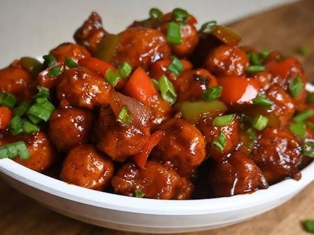 Baby Potatoes Manchurian.