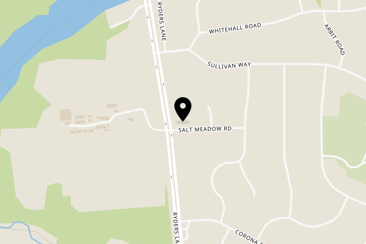 Map showing the location of Clove Garden on 68 Ryders Ln in East Brunswick